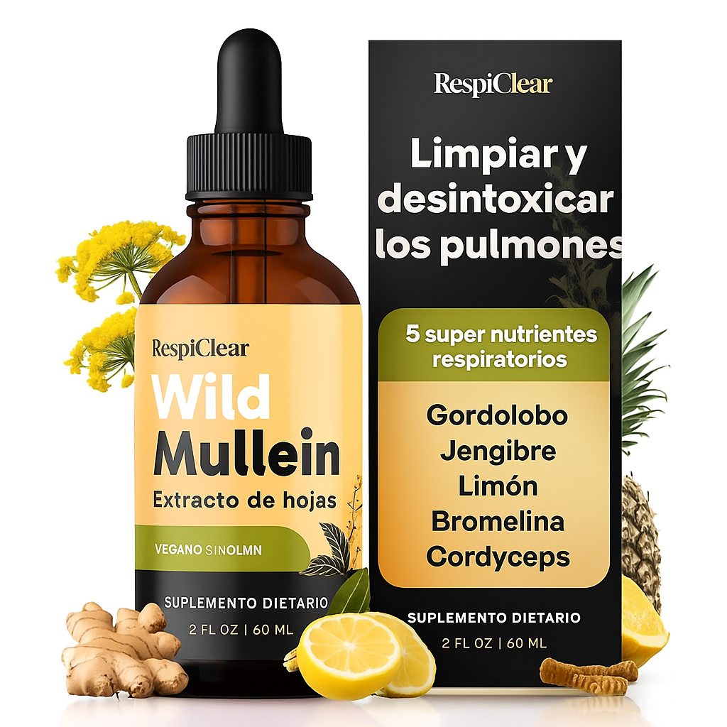 RespiClear – Extracto de Hoja de Gordolobo Silvestre | Pagá 1 y llevá 2